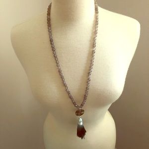 Mission Made Ombre Tassel Necklace $30